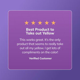 Fanola Yellow Care after-shampoo application image indicates detangling use
