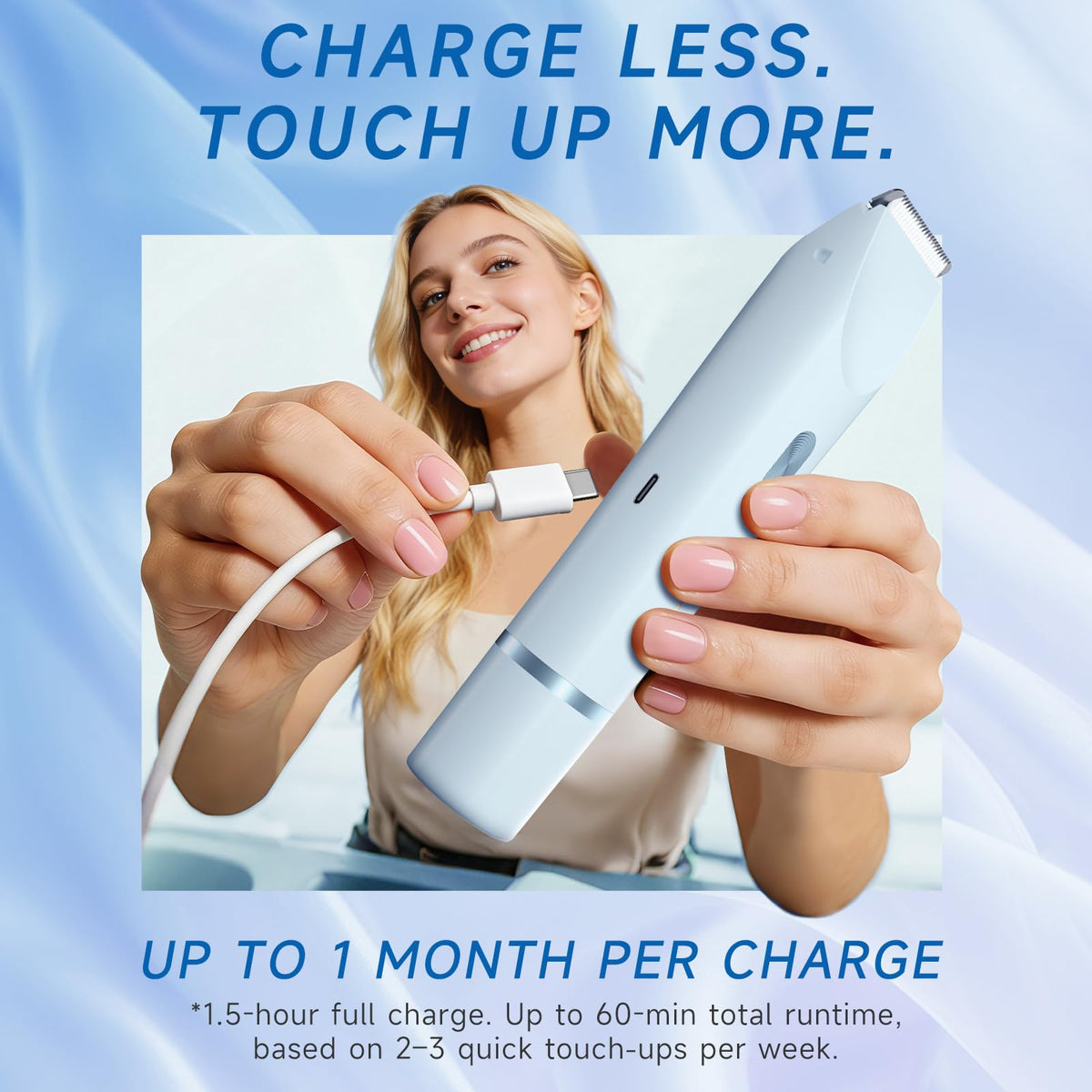 Fanovae Bikini Trimmer included accessories guard USB-C cable and manual