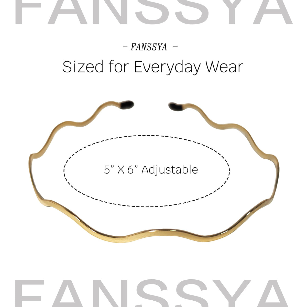 Fanssya model wearing the double-band for versatile daily wear.