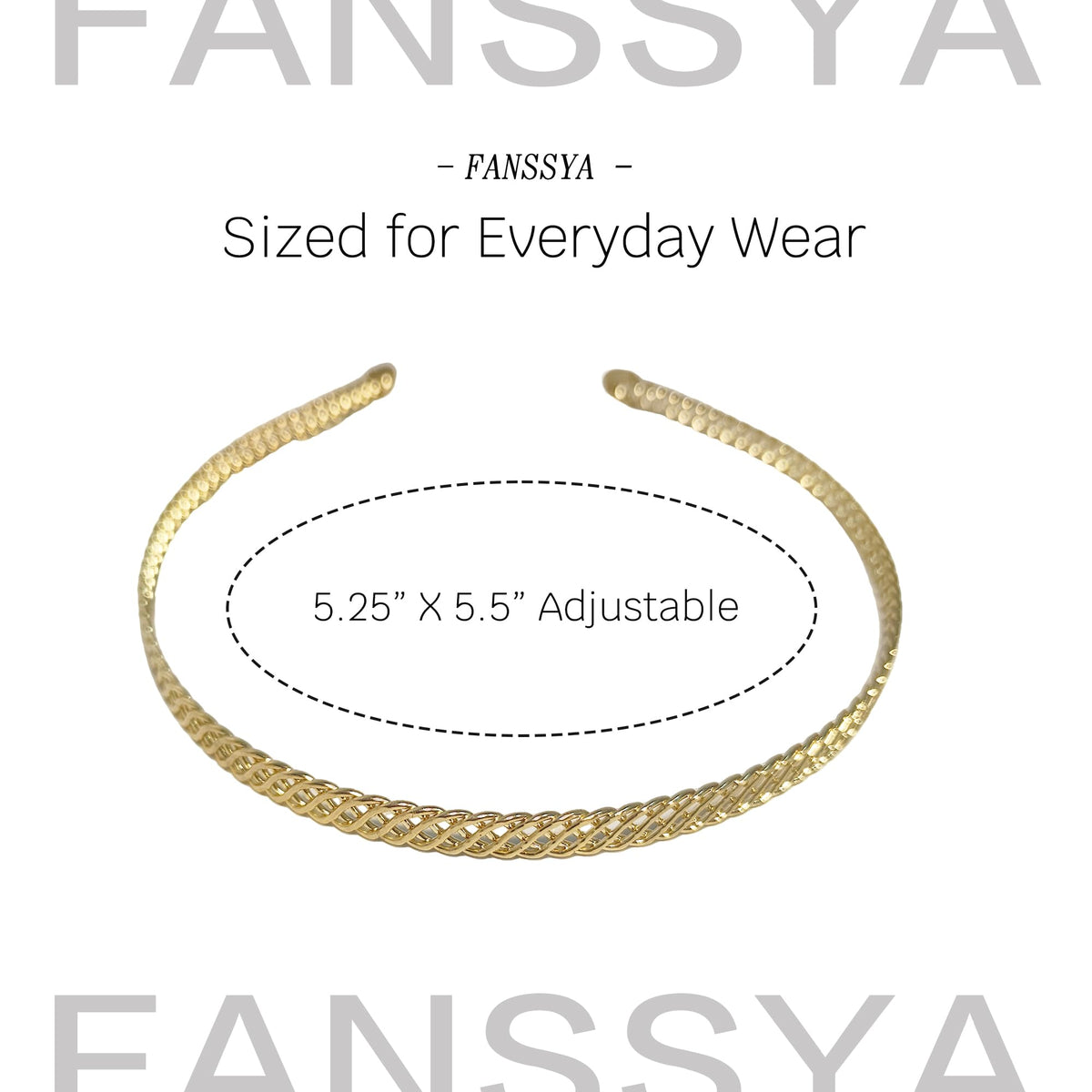 Fanssya model wearing the woven-mesh headband for party-ready look.