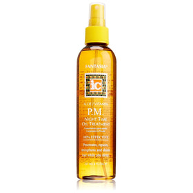 Fantasia PM Night Oil bottle pour delivering lightweight hydration for dry hair overnight.