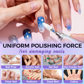 Fantexy corn shape coarse ceramic nail bit for faster material removal