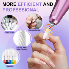 Fantexy corn shape extra-coarse ceramic nail bit for heavy removal tasks