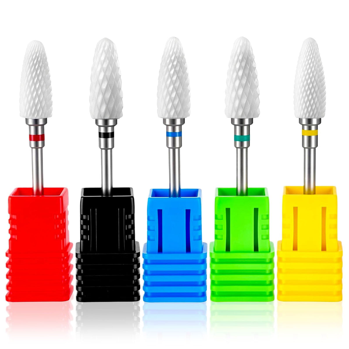 Fantexy corn shape extra-fine ceramic nail bit for precise detailing with minimal heat
