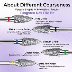 FANTEXY nail drill bits box keeps all bits organized.