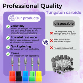FANTEXY nail drill bits set – extra coarse for fast material removal.