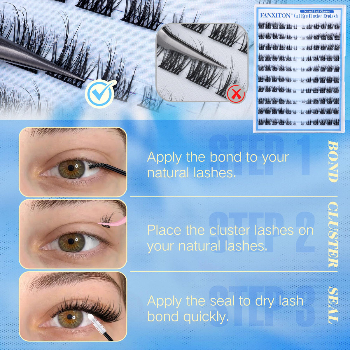 FanXiton beginner-friendly kit makes at-home lash extensions easy.