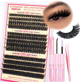 FANXITON D Lash Clusters Kit collection for customizable volume looks.