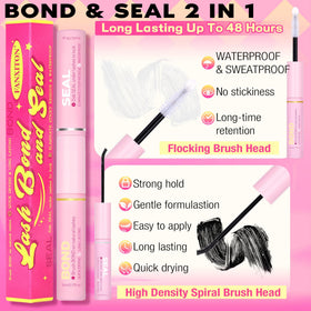 FANXITON D Lash Clusters Kit flat fiber lashes deliver plush volume.