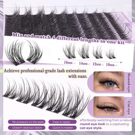FANXITON gentle remover protects natural lashes during removal.