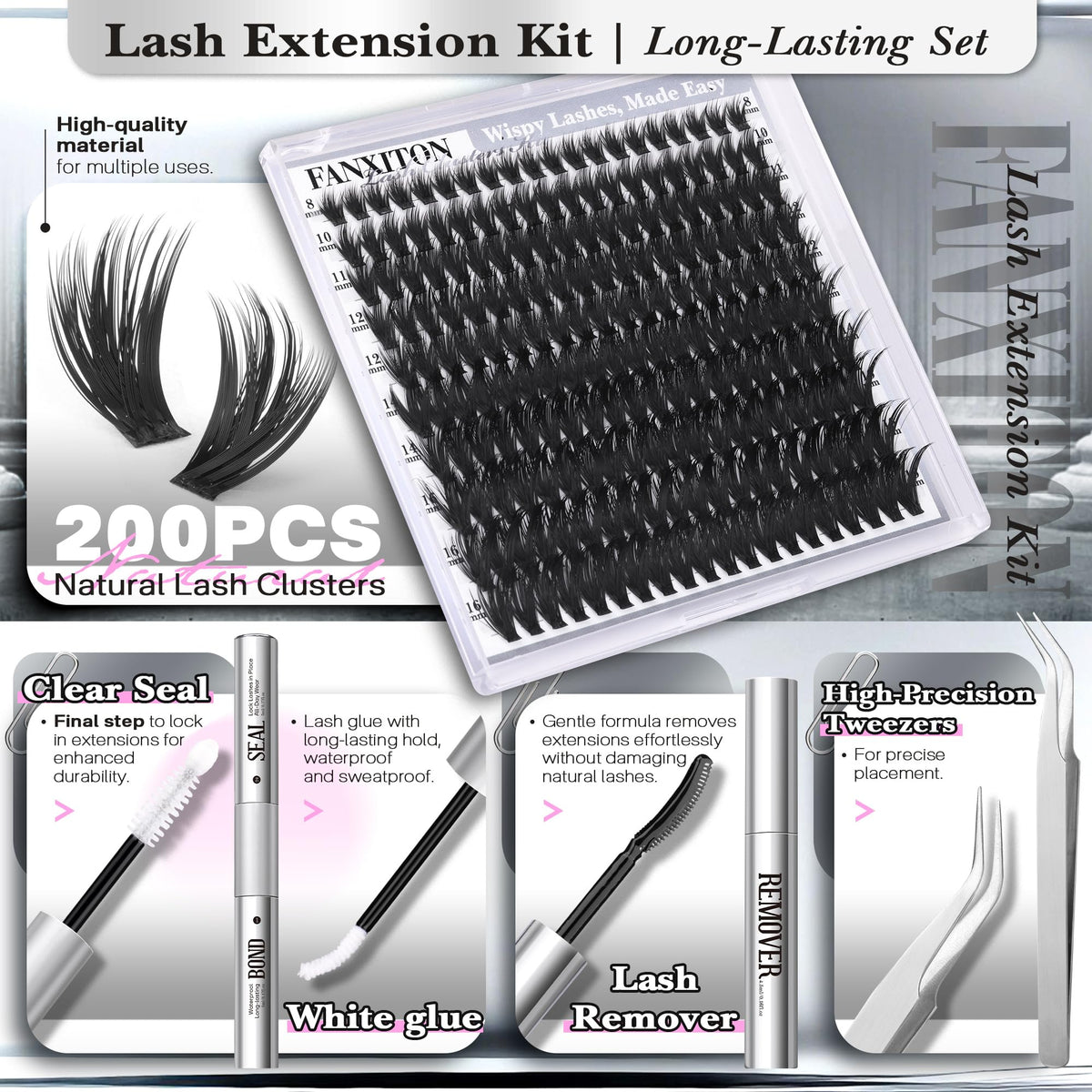 FanXiton lash remover seals easy cleanup after wear.