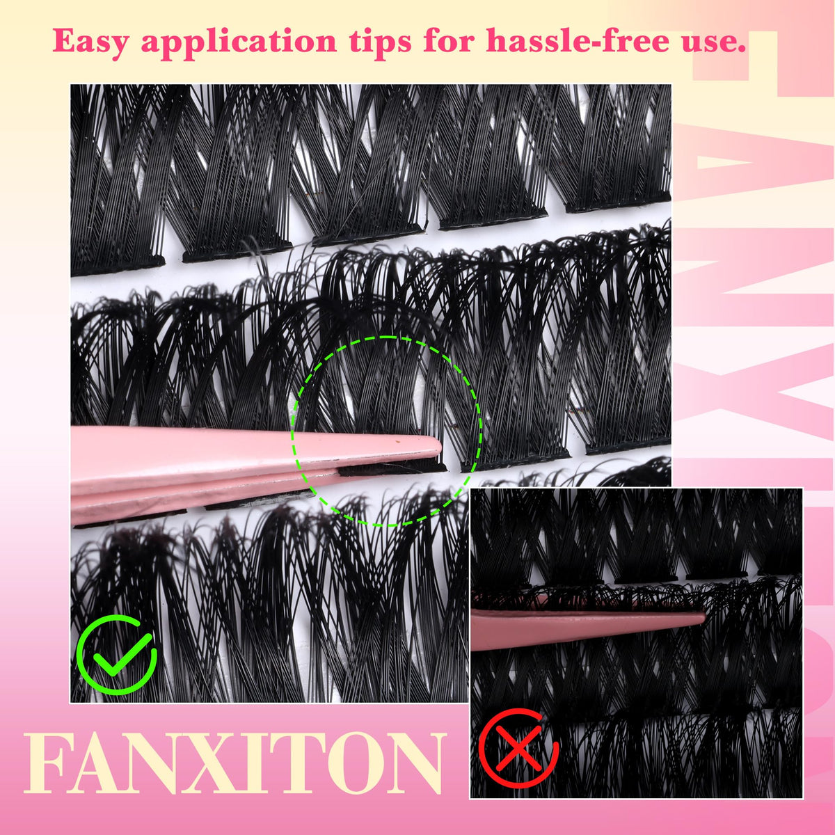 FanXiton Professional Tweezers for precise cluster placement