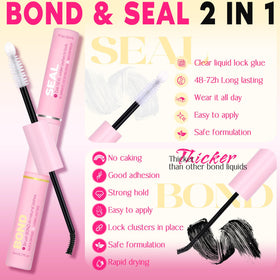 FanXiton wispy lash clusters in 16mm length for fuller depth