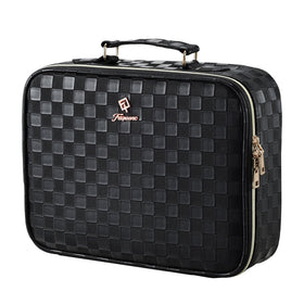Faquenc makeup bag with LED mirror enables portable grooming on the go