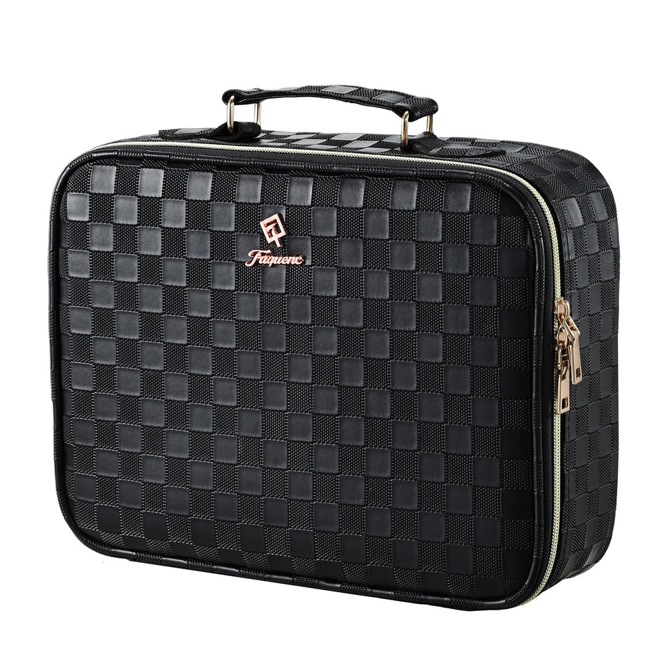 Faquenc makeup bag with LED mirror enables portable grooming on the go