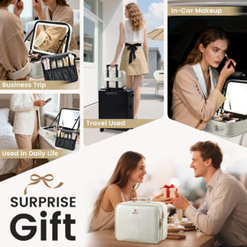Faquenc makeup bag luggage strap for hands free travel