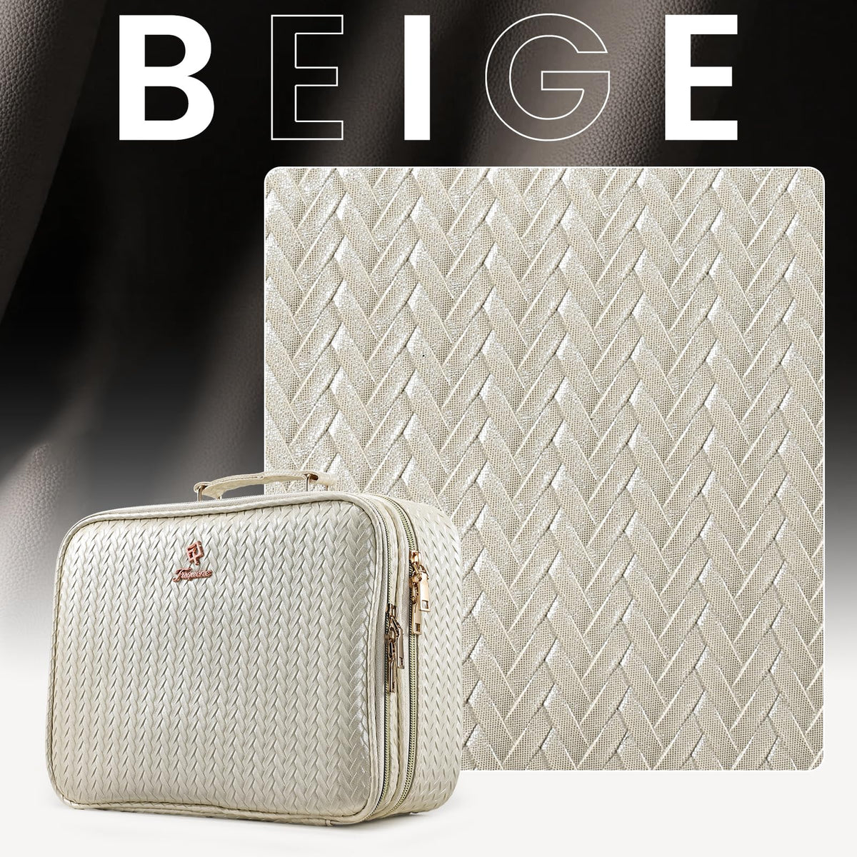 Faquenc makeup bag Type-C cable included for on the go charging