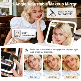 Faquenc rose gold waterproof cosmetics organizer blends durability with style.