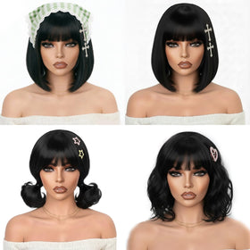 Farblick wig with 180% density for full-bodied volume