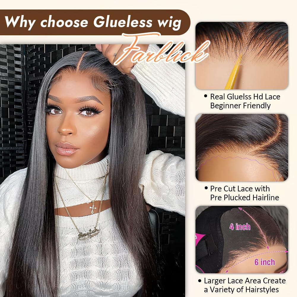 Farblick 6x4 lace closure offers breathable comfort and versatile parting options.
