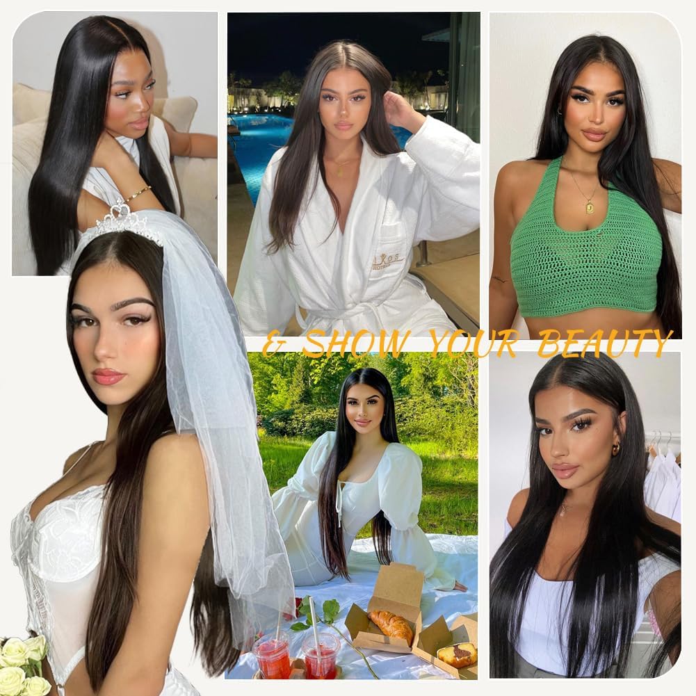 Farblick ready-to-wear wig provides quick style without glue for busy mornings.
