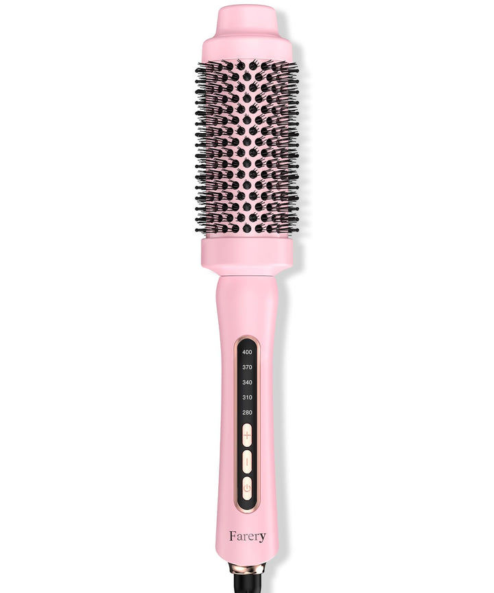 Farery 1.75-inch thermal brush pink, ideal for effortless salon-style volume at home