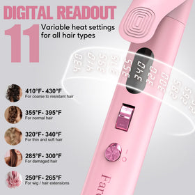 FARERY 11 heat settings with LCD display for precise control