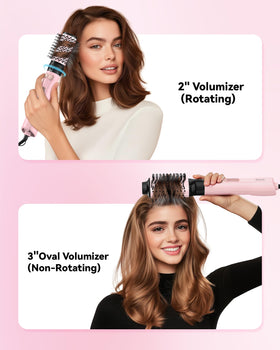 Farery 3-inch oval brush smooths and shapes for a polished look