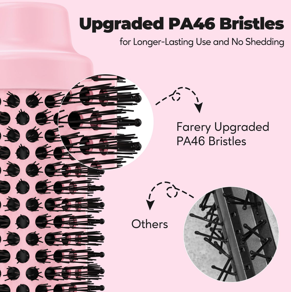 Farery five-heat-settings control for fine to thick hair