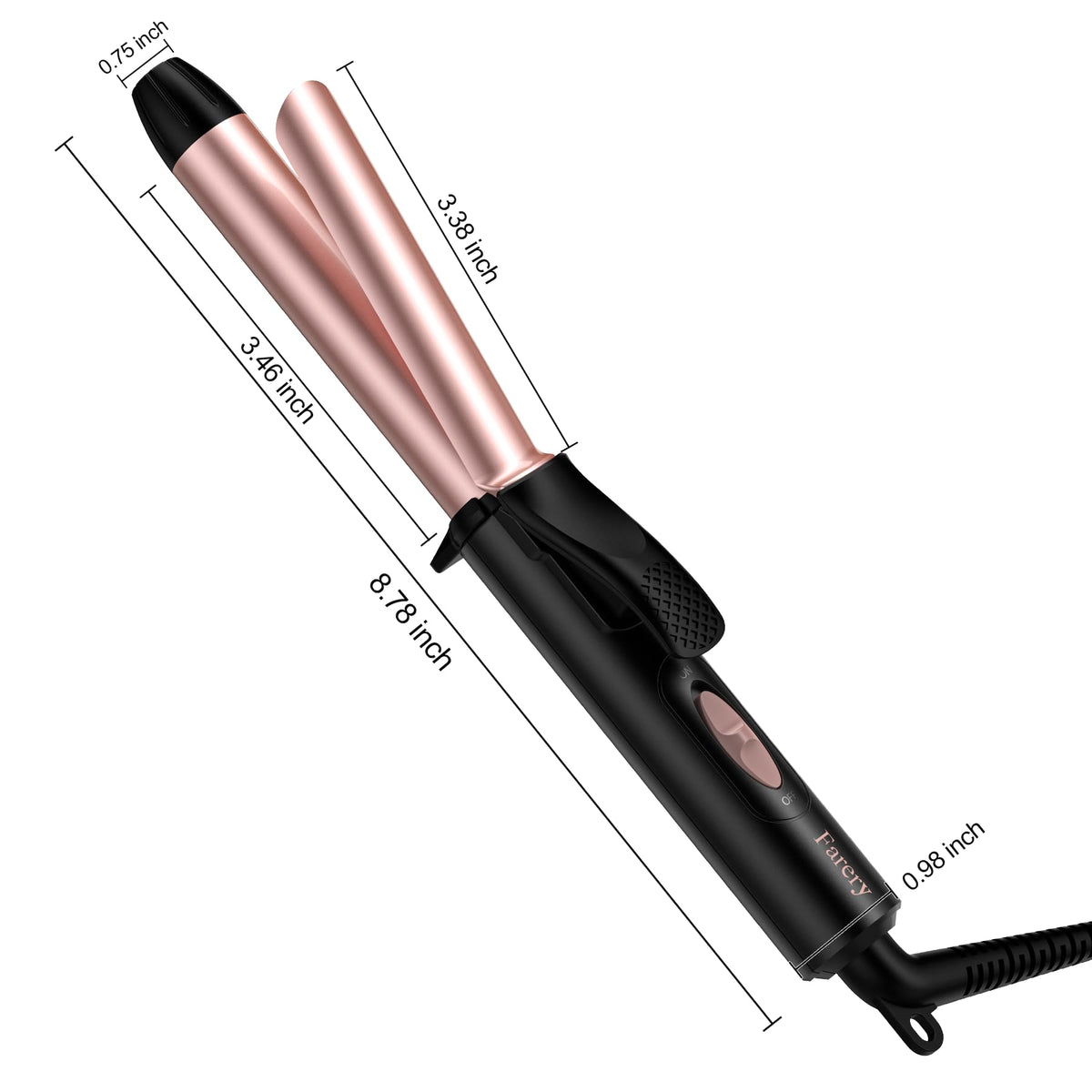 FARERY 6.5ft swivel cord enables tangle-free styling while traveling.