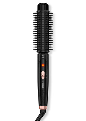 Farery anti-scald bristles enable close-root styling and smooth curls.