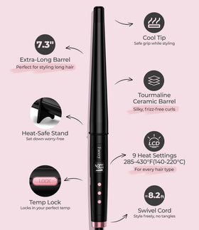 Farery argan oil and keratin infusion helps protect hair while styling.