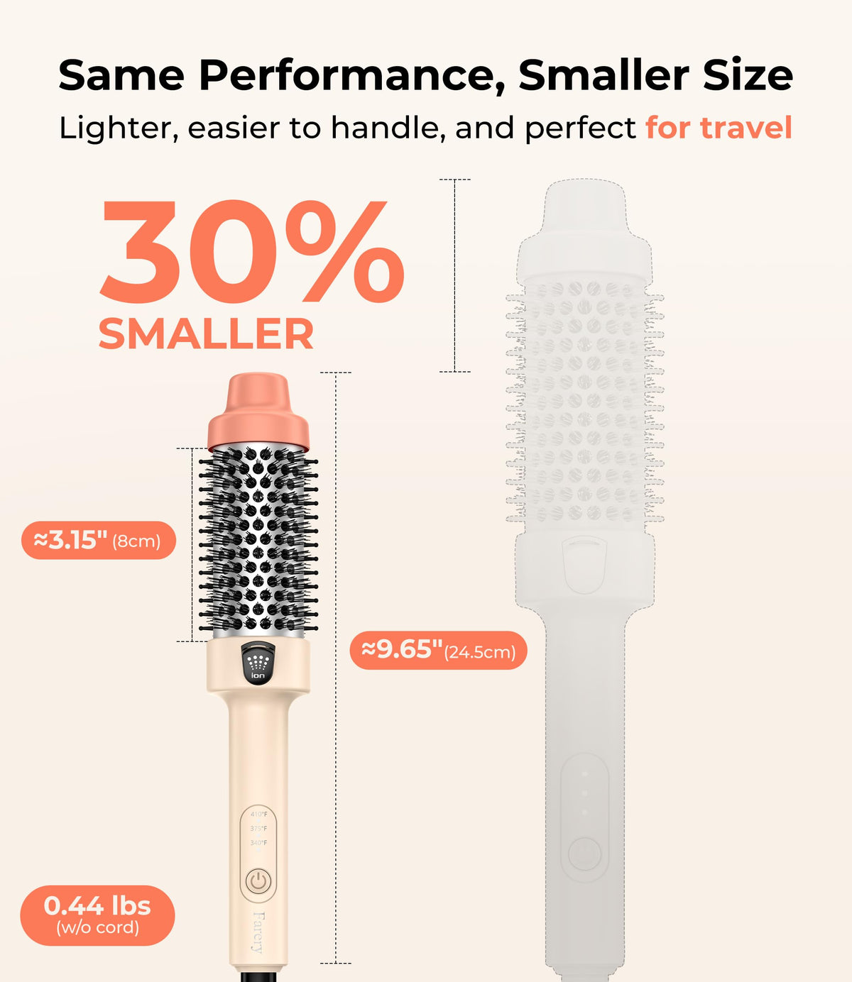 Argan oil and keratin-infused coating adds shine and protection.