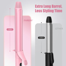 FARERY argan oil and keratin infused plates nourish while curling.