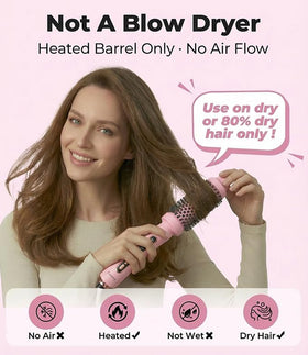 Farery ceramic barrel distributes heat evenly for smooth blowouts