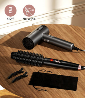 Farery frizz-control smoothing for sleek definition.