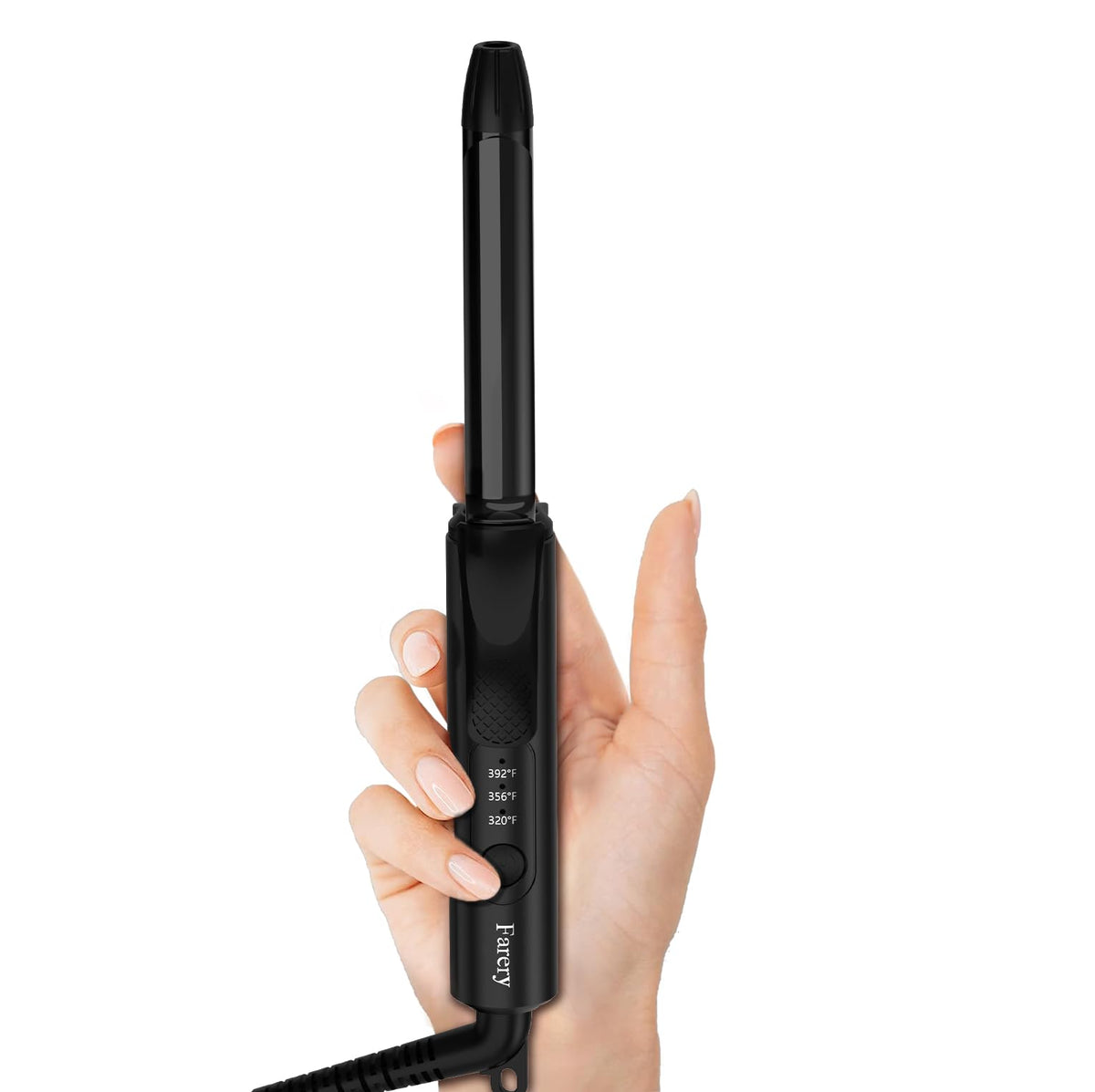 FARERY mini curler with half-inch ceramic barrel for quick pixie-styled looks