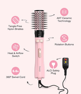 Farery non-rotating oval brush for quick touch-ups and smoothness