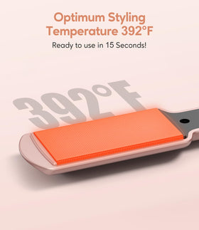 Farery mini flat iron anti-scald shell enhances safety during styling.