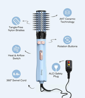 Farery non-rotating oval brush for quick touch-ups