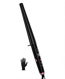 Farery tapered wand with long barrel enables faster styling for long hair.