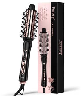 Farery Thermal Brush anti-scald bristles for safe close styling.