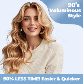 Anti-tangle nylon bristles help reduce snagging during styling.