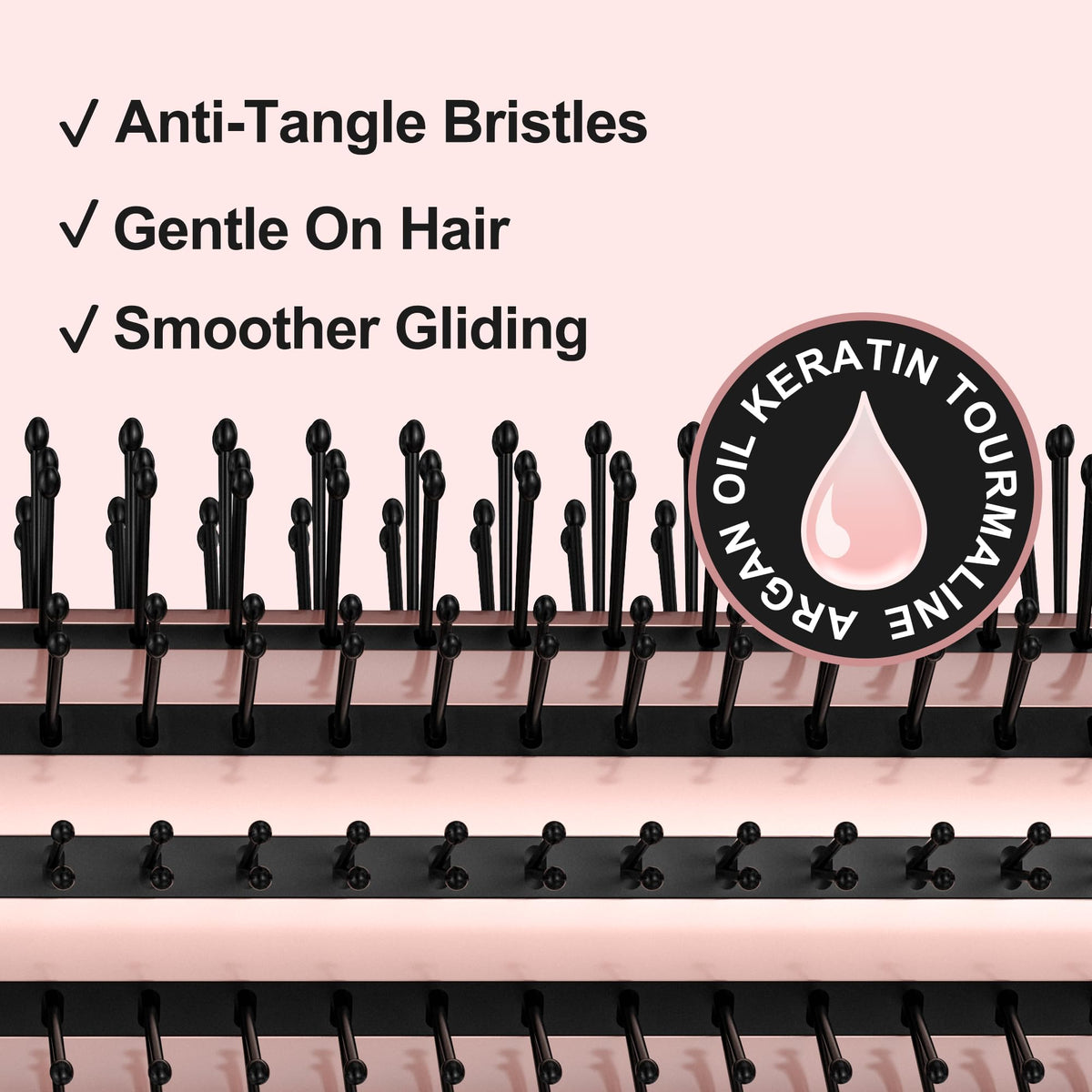 Farery Thermal Brush cool tip design for skin-safe curling.