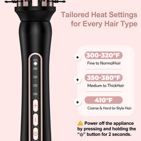 Farery Thermal Brush dual voltage for travel worldwide compatibility.
