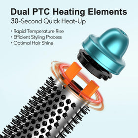 Farery Thermal Brush uses negative ion tech for frizz control and moisture retention.