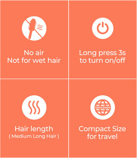 Four styling options with the 1.5-inch barrel for volume and curls.
