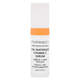 Farmacy vitamin c serum front bottle shows brightening glow potential