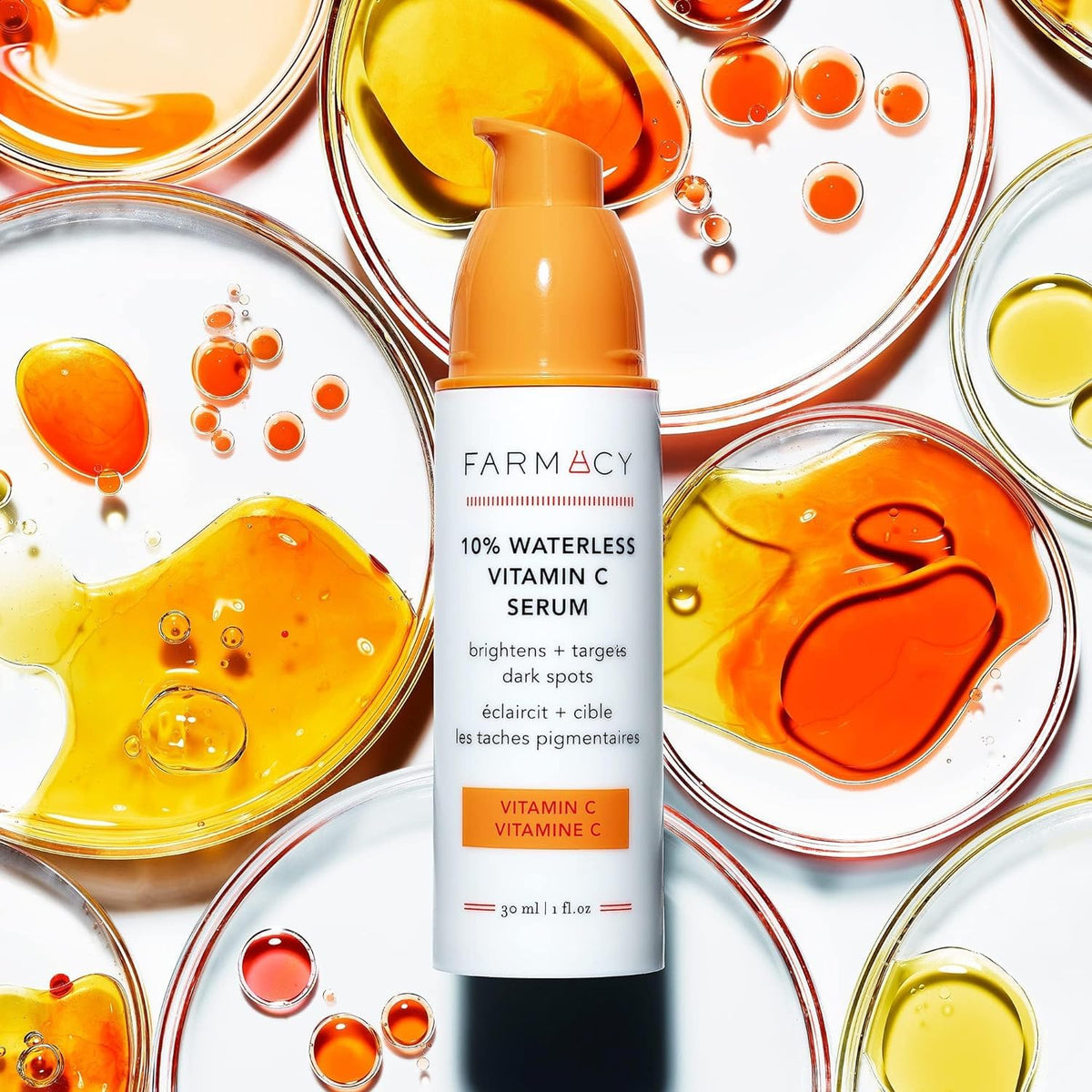 Farmacy label closeup highlights potent actives for skincare routine