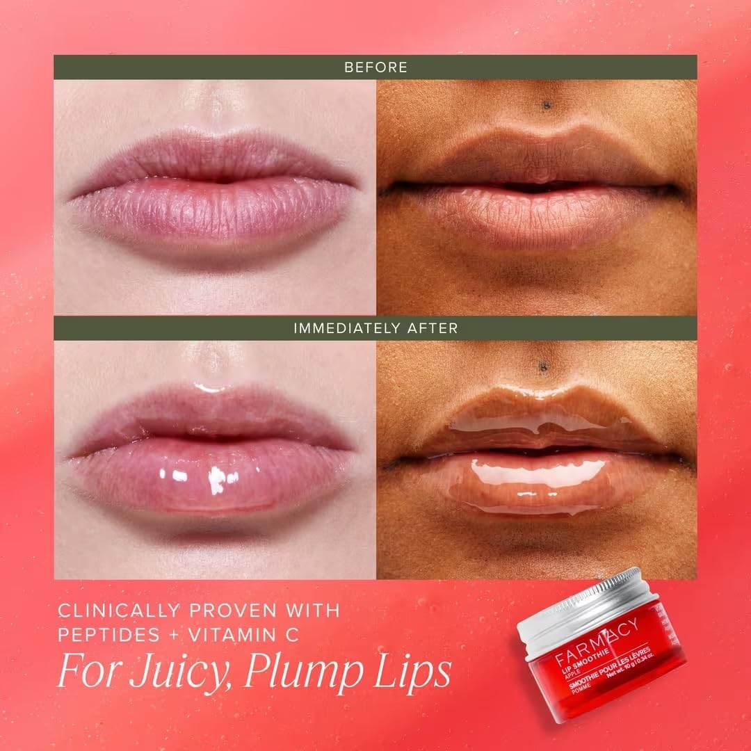 Farmacy Apple A Day daily lip routine, quick and effective.
